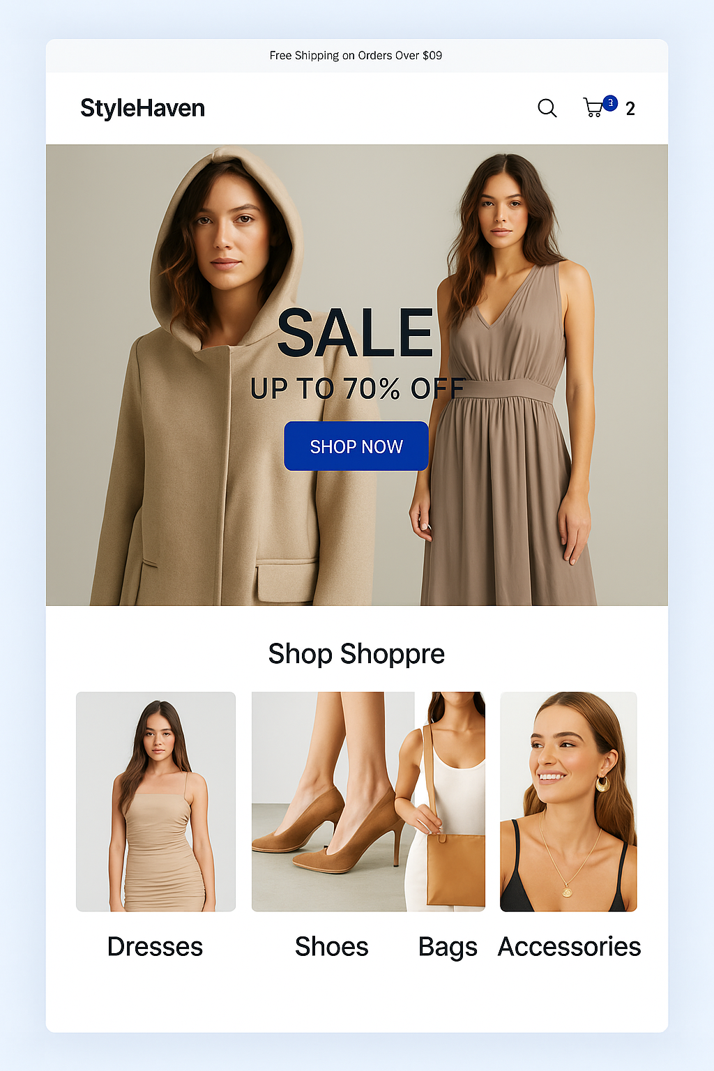 E-commerce Store Page