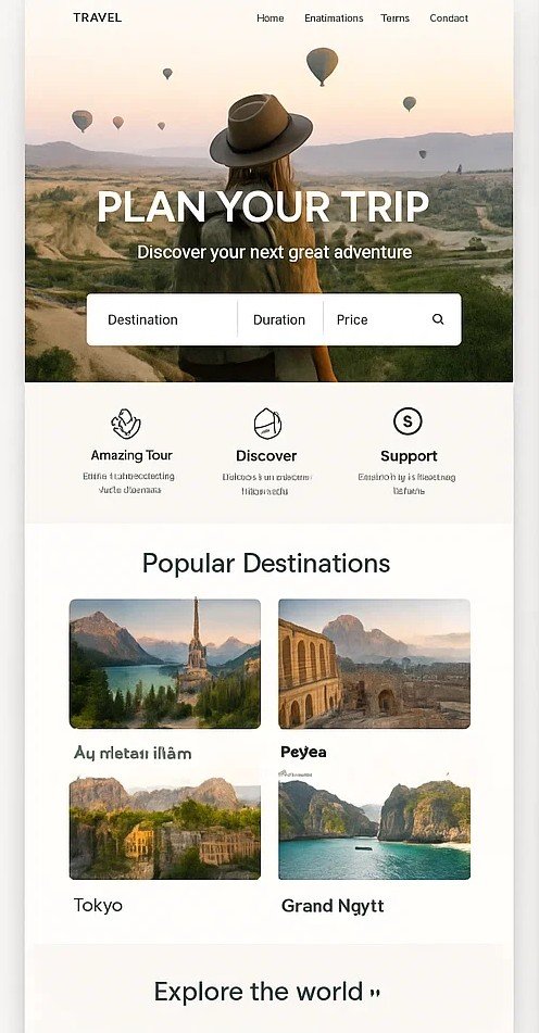 Travel booking experience